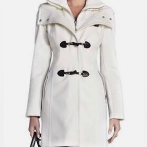 BCBG Jenni Toggle Coat with removable sweater collar liner